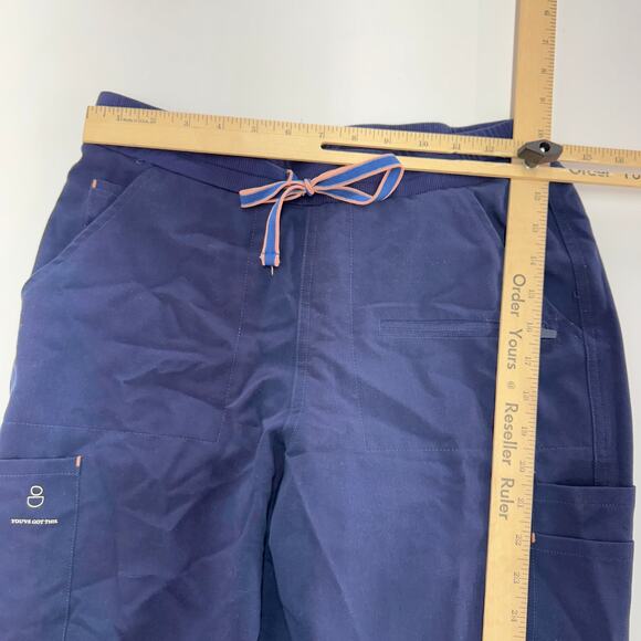 Dolan Scrub Pants Women X Small Petite Blue Joggers Medical - Picture 6 of 9